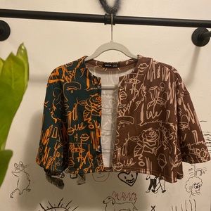 Two Color Block Shirt 🤎